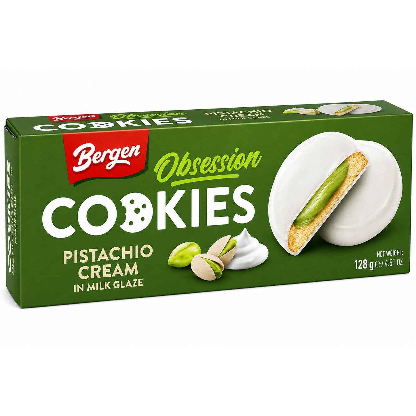 Bergen Obsession Cookies Pistachecrème 128g