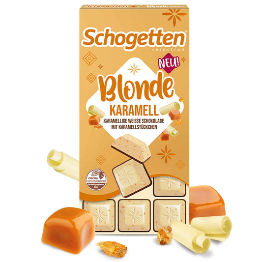 Schogetten Blonde Karamell 100g MHD:30.09.2025