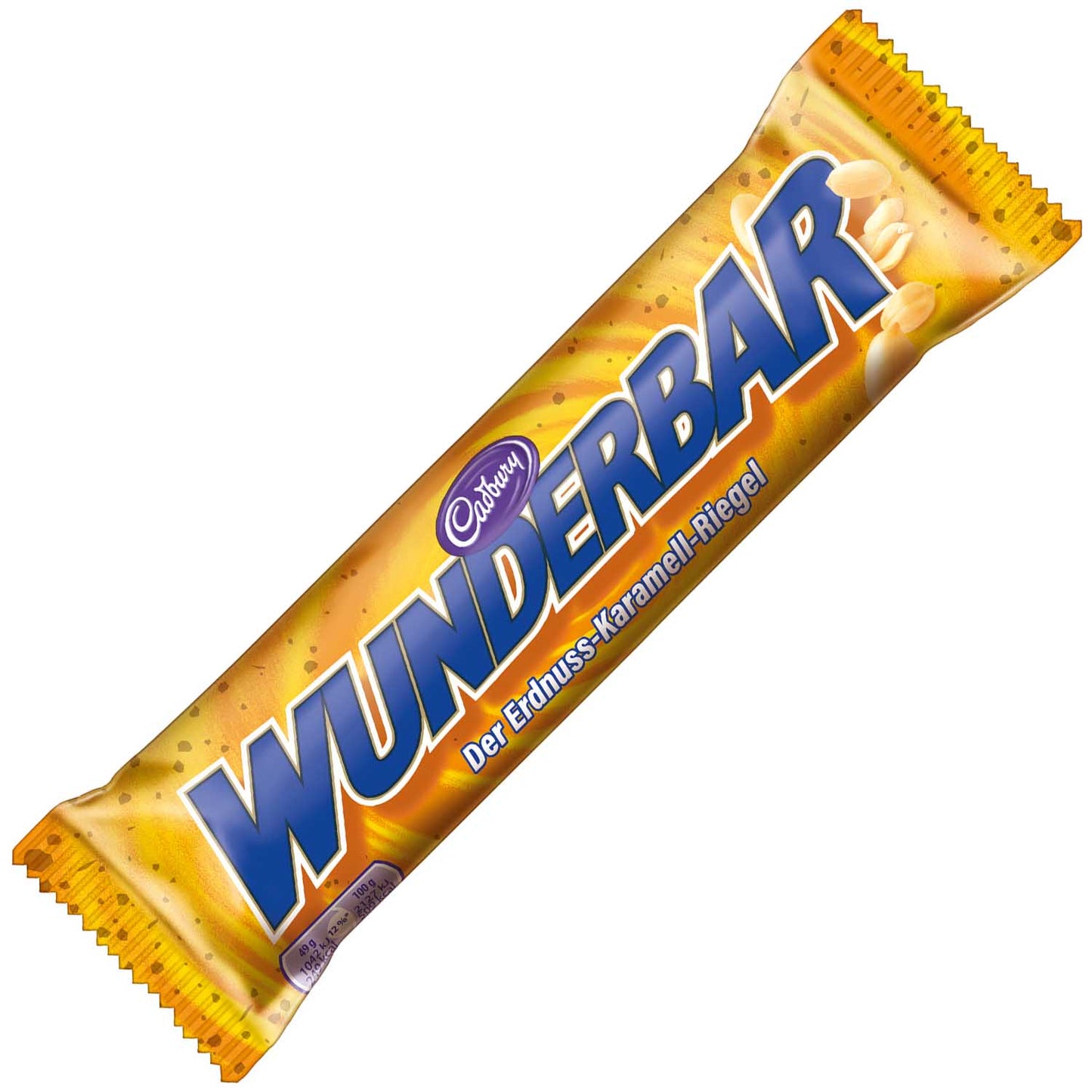 Barre Cadbury Wunderbar au caramel et aux cacahuètes