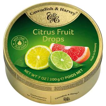 Cavendish & Harvey Citrus Fruit Drops 200g MHD: 14.08.2026