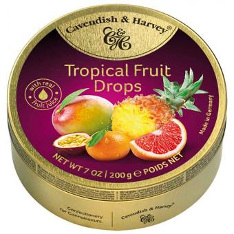Cavendish & Harvey Tropical Fruit Drops 200g MHD: 17.08.2026