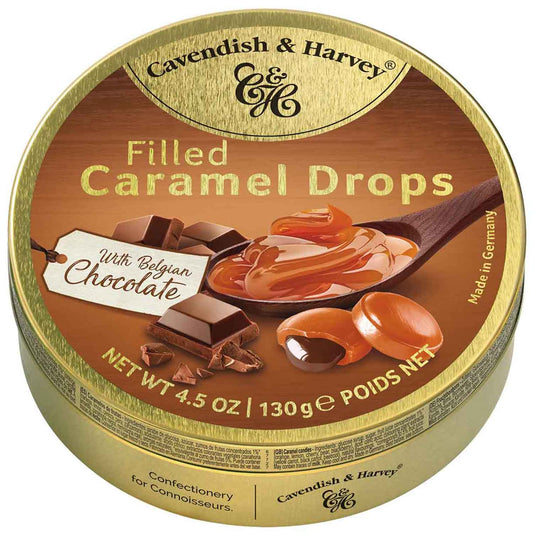 Cavendish & Harvey Filled Caramel Drops with Belgian Chocolate 130g MHD: 29.04.27