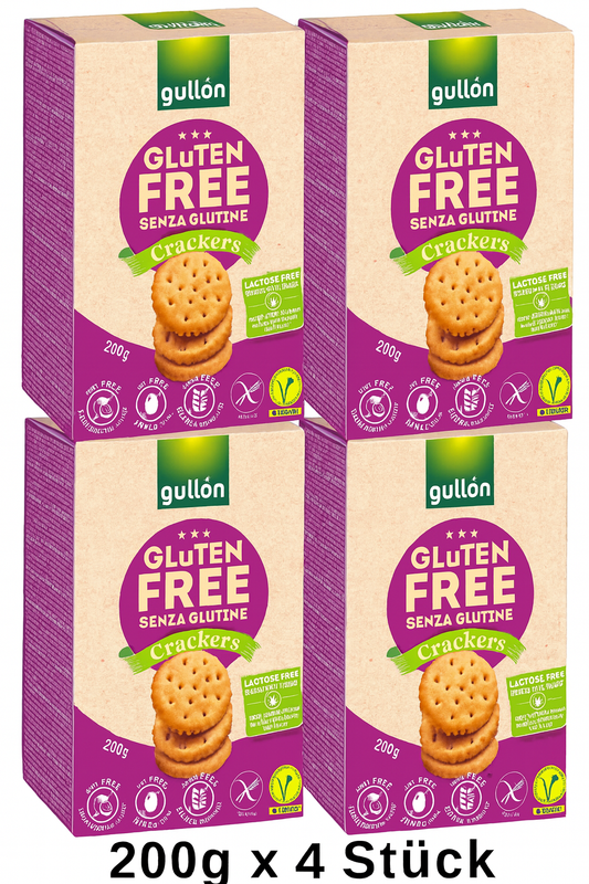 Gullon Glutenfrei Cracker  200g x 4 MHD:08.05.2026