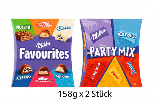 Milka Favourites + Milka Mix 158g x 2  MHD: 30.10.25