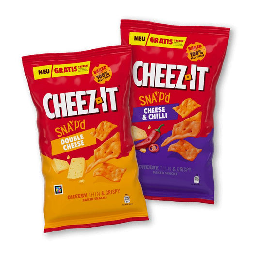 Cheez It Snap'd Double Cheese & Cheez It Snap'd Cheese & Chilli Mixkarton 14x120g