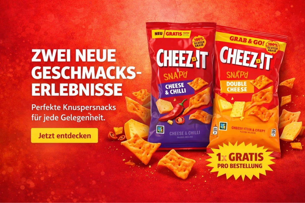 Wir feiern die Einführung von Cheez-It in Deutschland
