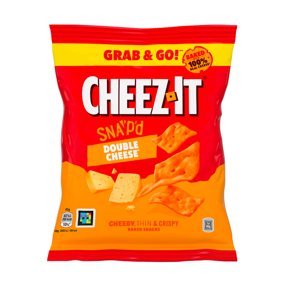 Cheez It Snap'd dubbele kaas 40g