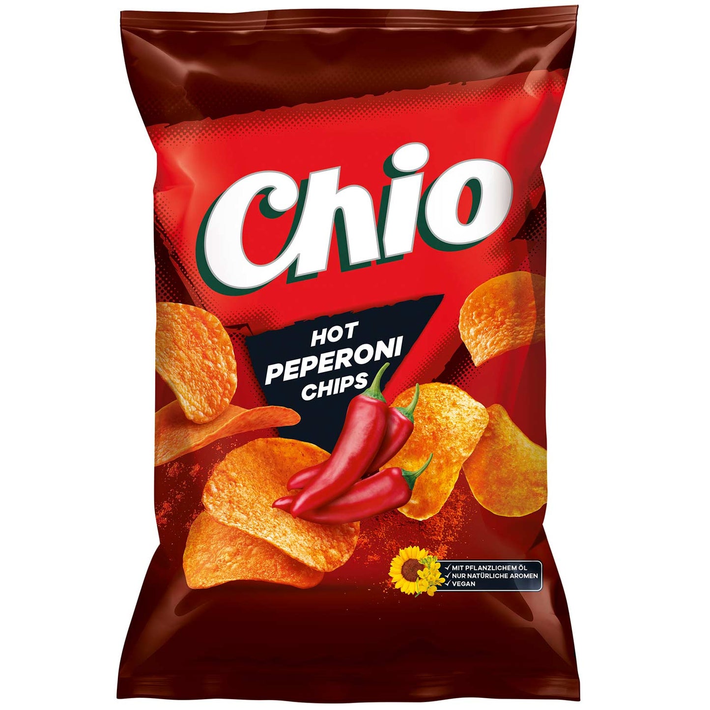 Chio Hot Peperoni Chips 150g ,MHD: 01.12.2025