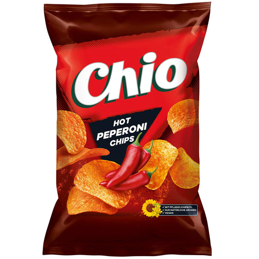 Chio Hot Peperoni Chips 150g ,MHD: 01.12.2025
