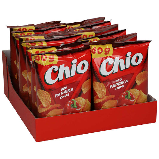 Chio Red Paprika Chips 12x40g MHD: 14.10.2024