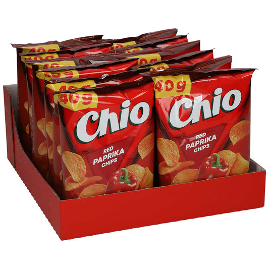 Chio Red Paprika Chips 12x40g MHD:10.11.2025
