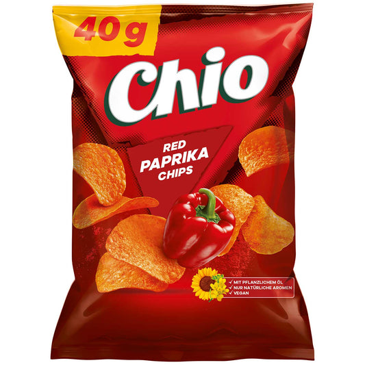 Chio Red Paprika Chips 40g MHD:14.10.2024