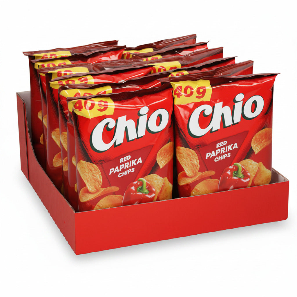 Chio Red Paprika Chips 12x40g Box