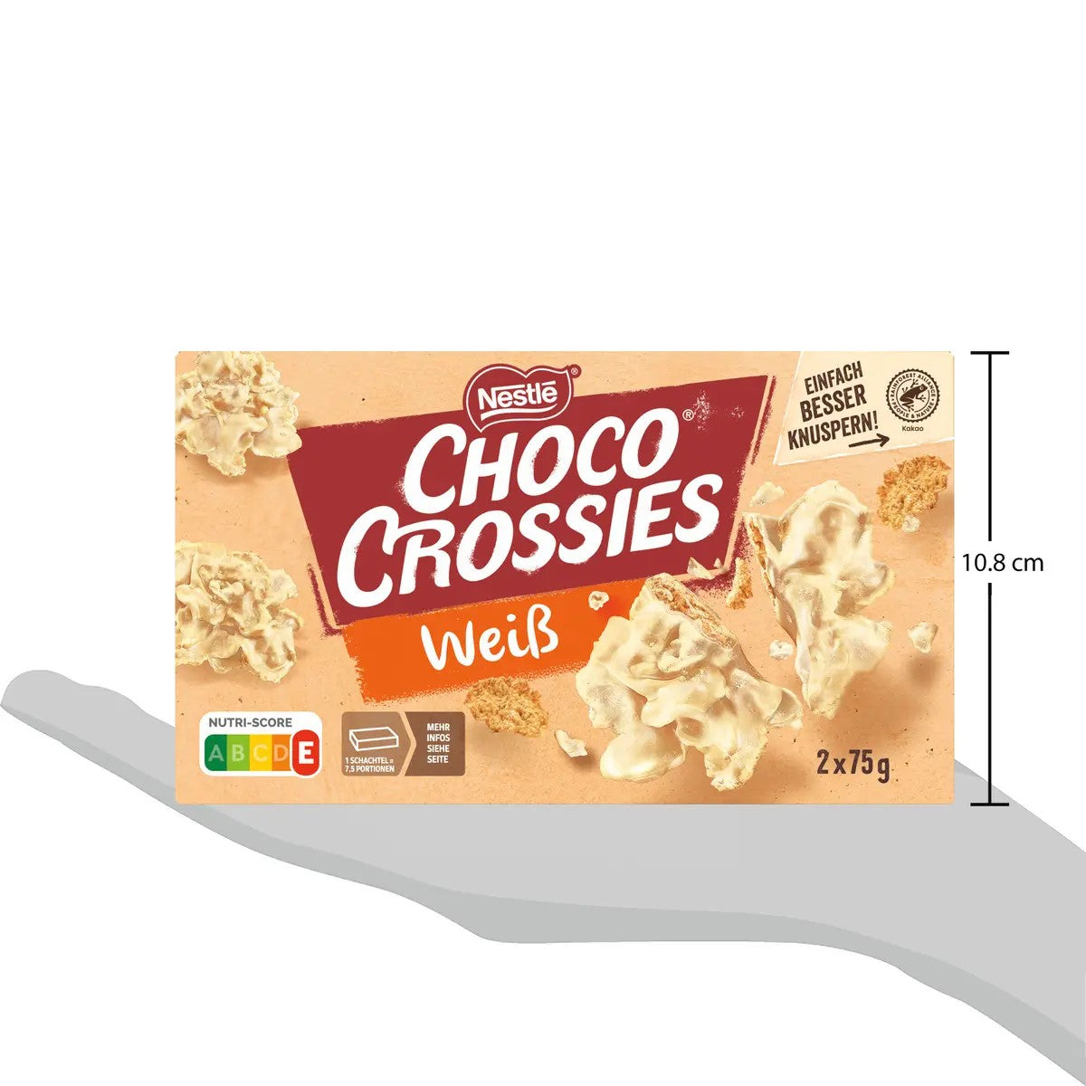 Nestlé Choco Crossies Weiß Packungsgröße