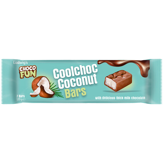 Choco Fun Coolchoc Coconut Bars 7x25g 175 g MHD 31.07.2024