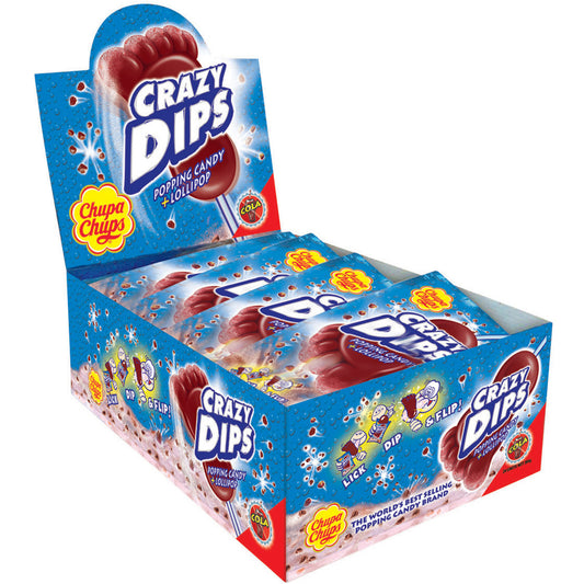 Chupa Chups Crazy Dips Cola 24 x 14G THT:30.09.2025