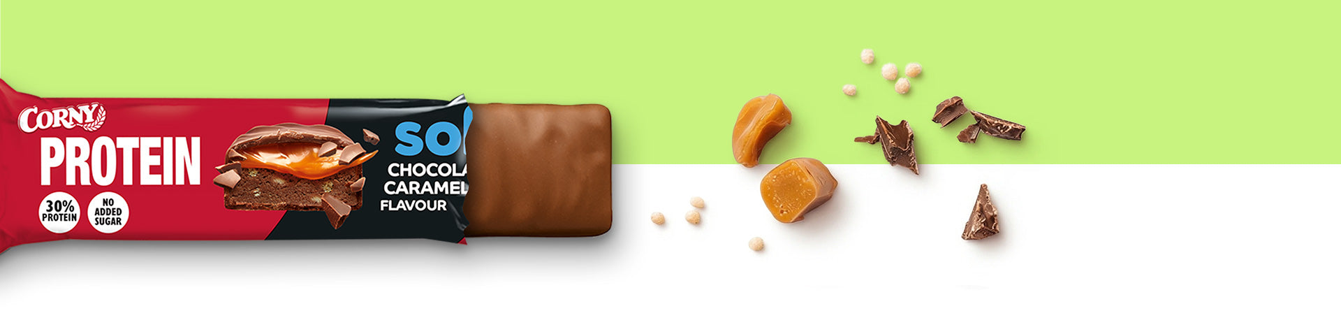 CORNY Protein soft Chocolate Caramel Flavour 