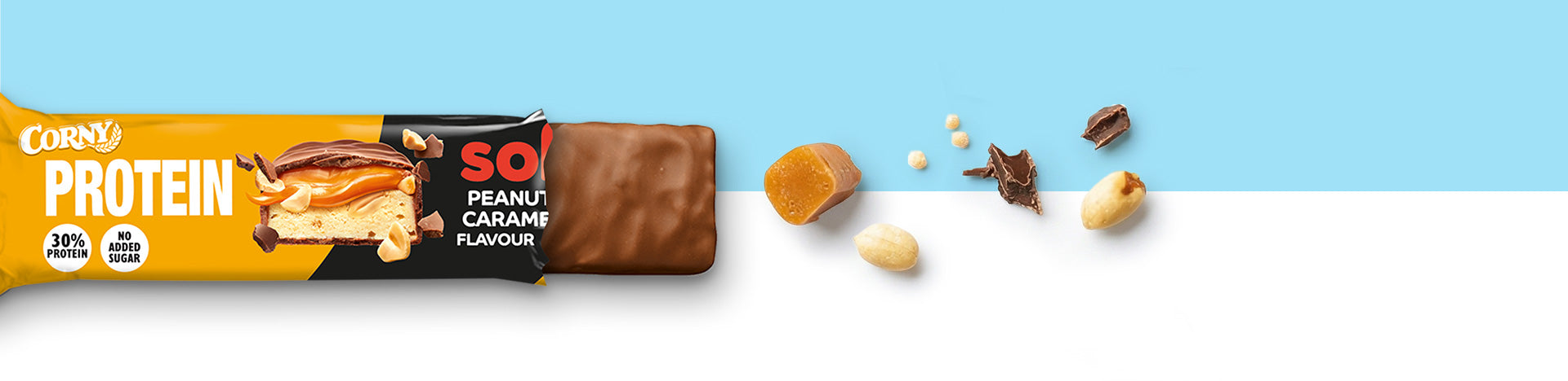 CORNY Protein soft Peanut Caramel Flavour 