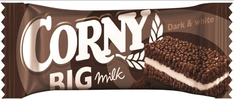 Corny Der Grosse Milch Dark & White 24 x 40g MHD:02.2027