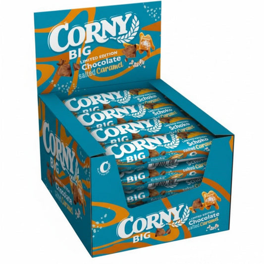Corny Big Salted Caramel Schoko Thekendisplay
