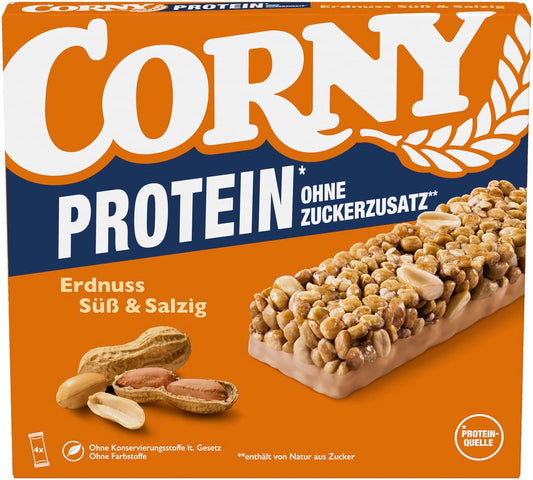CORNY Classic Protein Erdnuss Süß & Salzig 4x25g