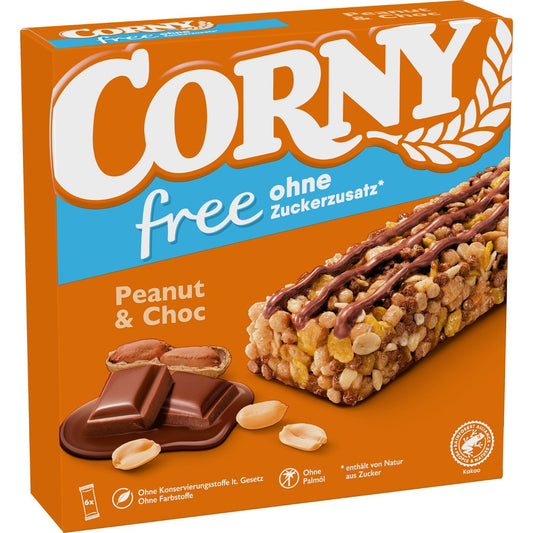 CORNY free Peanut & Choc 6x20g