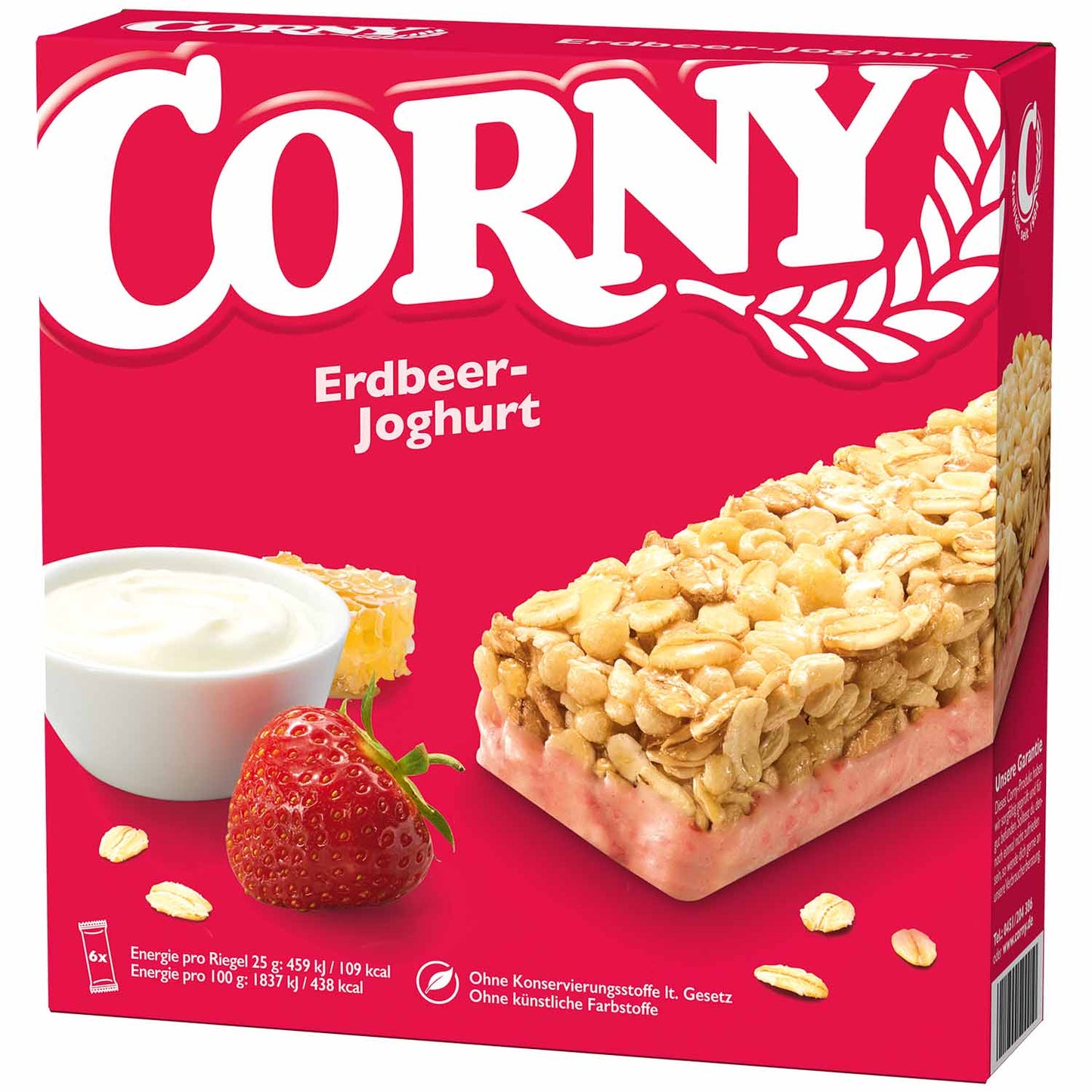 Corny Erdbeer-Joghurt 6x25g MHD: 28.09.2025 - Lecker24