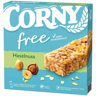 Corny free Haselnuss +1 Gratis (7x20g) MHD: 21.09.24