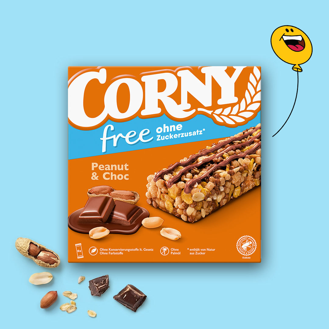 CORNY free Peanut & Choc 6x20g