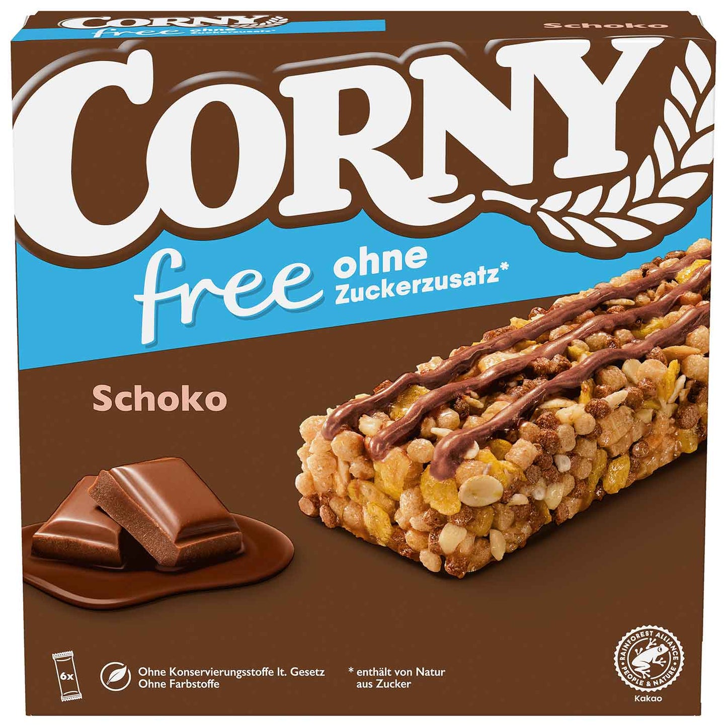 Corny Corny free Schoko 100x20g MHD:01.08.2026
