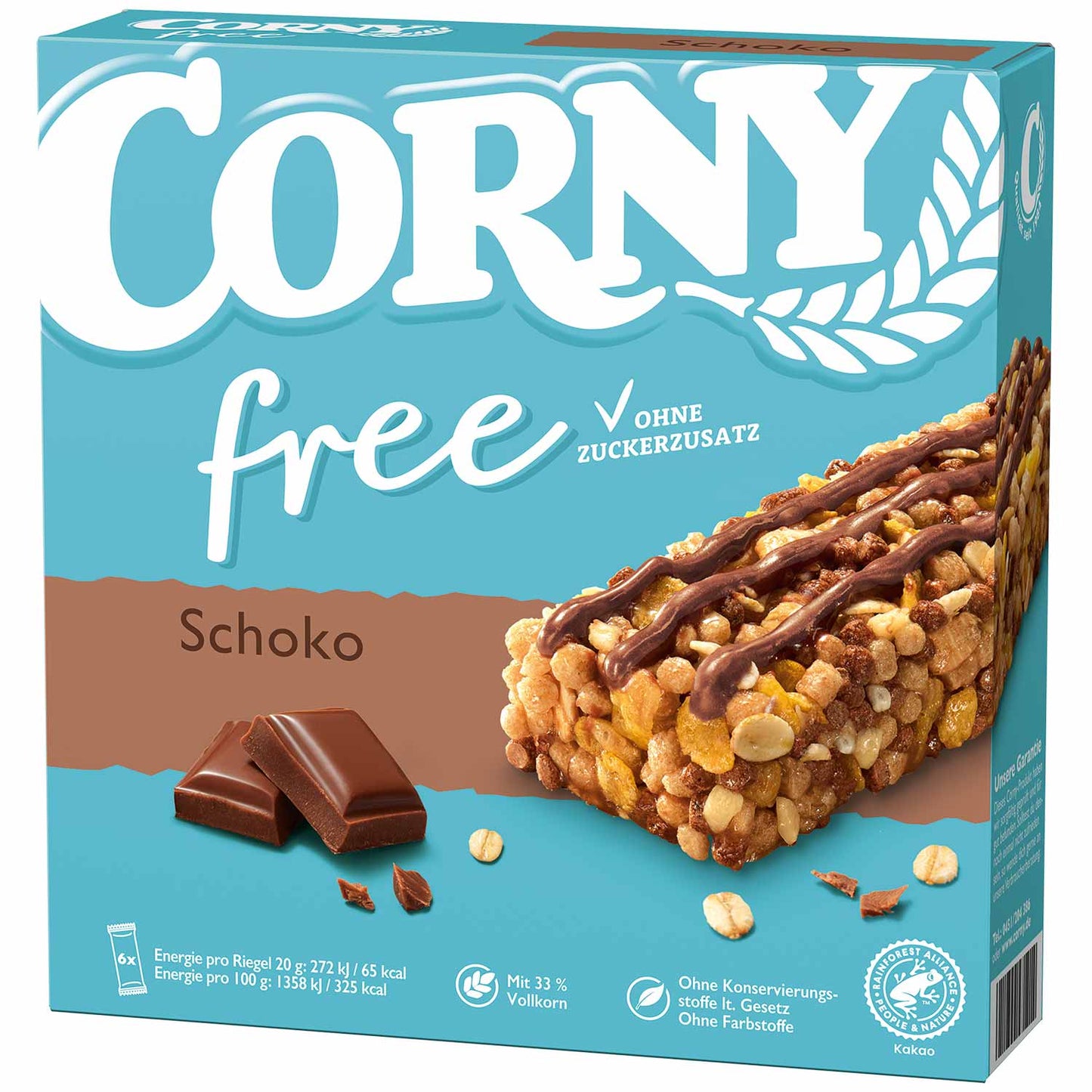 Corny free Schoko 6x20g MHD:13.11.2025 - Lecker24