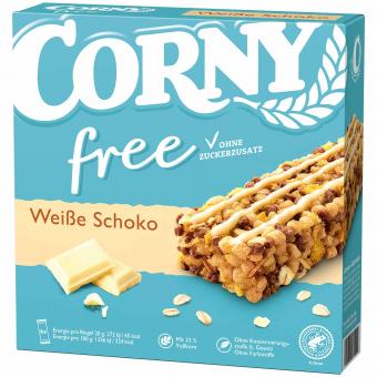 Corny free Weiße Schoko 6x20g MHD: 07.11.2025 - Lecker24