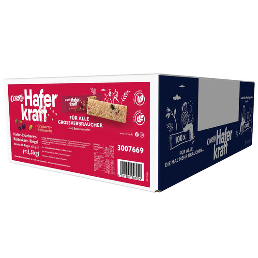 Corny Haferkraft Cranberry-Kürbiskern 100x35g MHD:04.07.2026