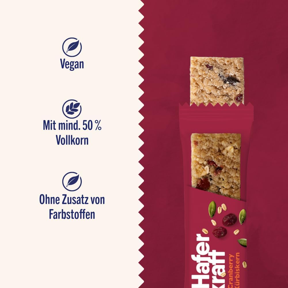 Haferkraft - Vegan, 50% Vollkorn, Ohne Farbstoffe