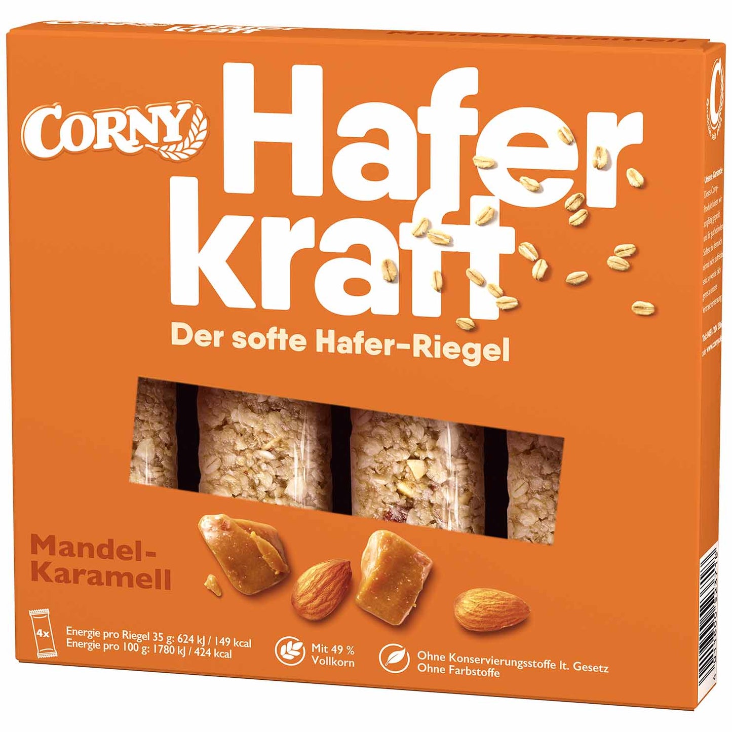 Corny Haferkraft Mandel-Karamell 4x35g MHD:29.06.2025 - Lecker24