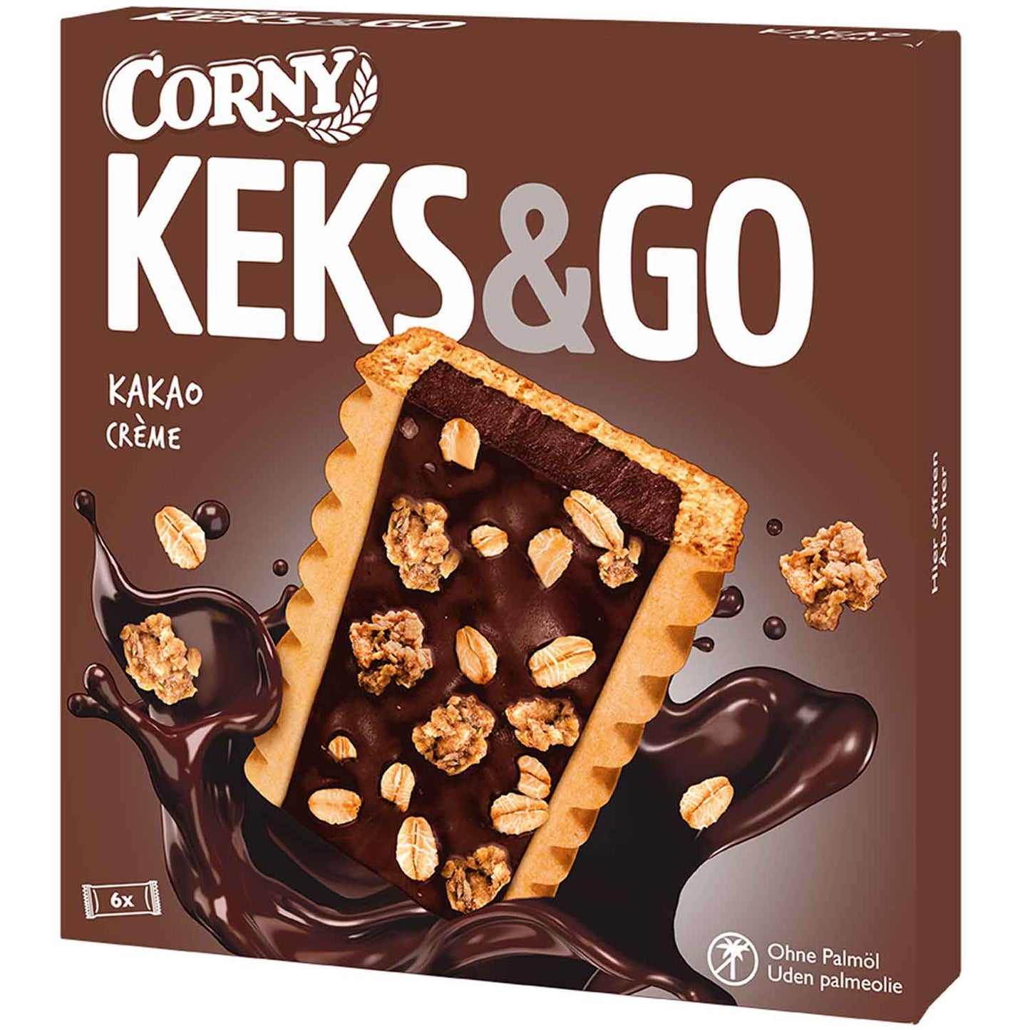 Corny Keks & Go Kakao Crème 6x25g MHD:01.04.2025