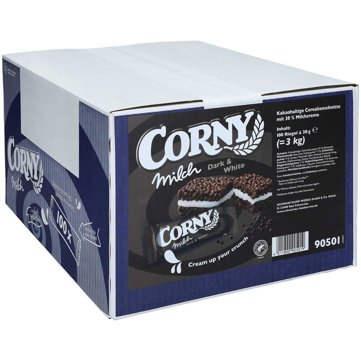 Corny Milch Dark & White 100x30g MHD:16.10.2025