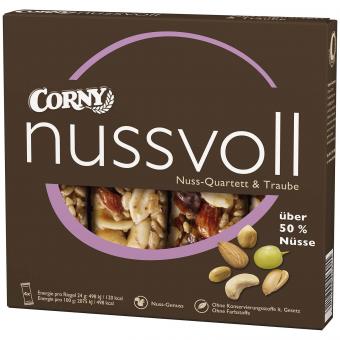 CORNY Nussvoll - Nuss-Quartett & Traube