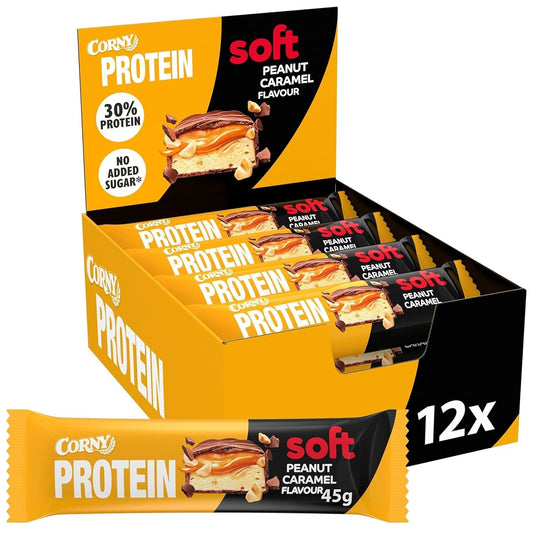CORNY Protein soft Peanut Caramel Flavour 12x45g