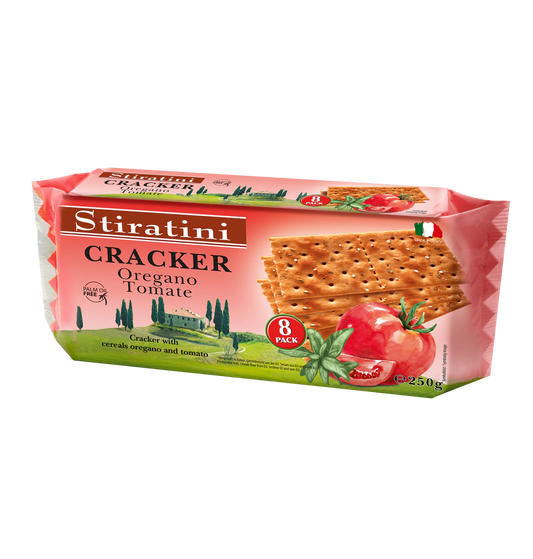 Stiratini Cracker Oregano & Tomate 250g MHD: 20.02.2026