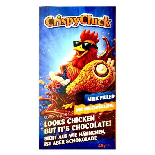 CrispyCluck Chicken Wings Schokolade - Milk in der 48-g-Packung