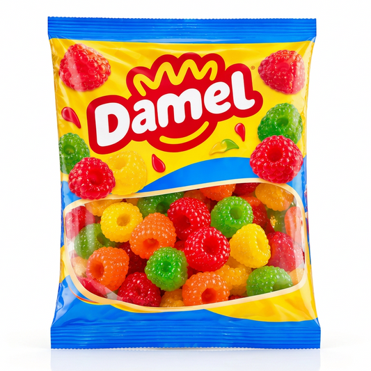 Damel Fruchtgummi Himbeeren Bunt 1kg