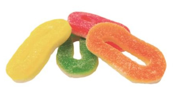 Damel gezuckerte Fruchtringe