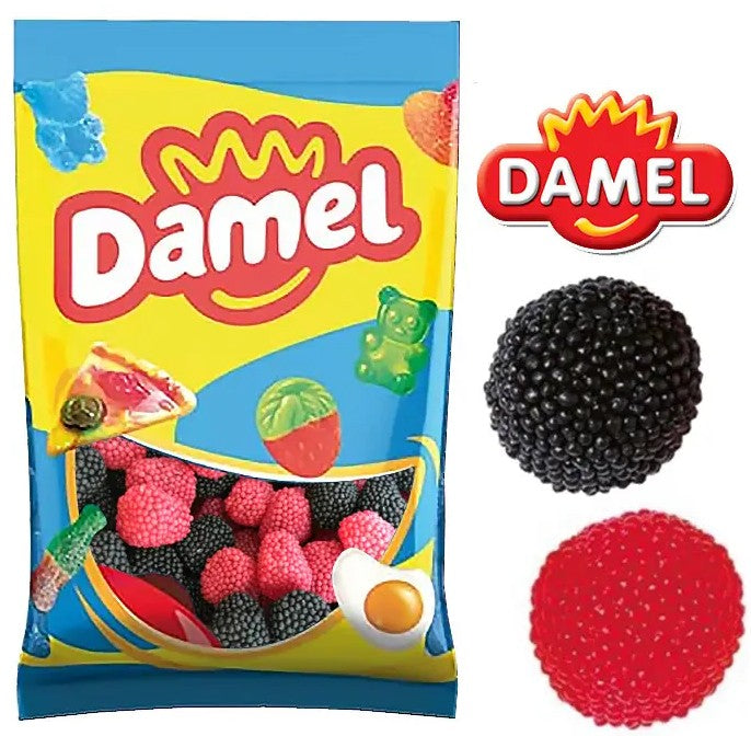 Damel bramen en frambozen met hagelslag