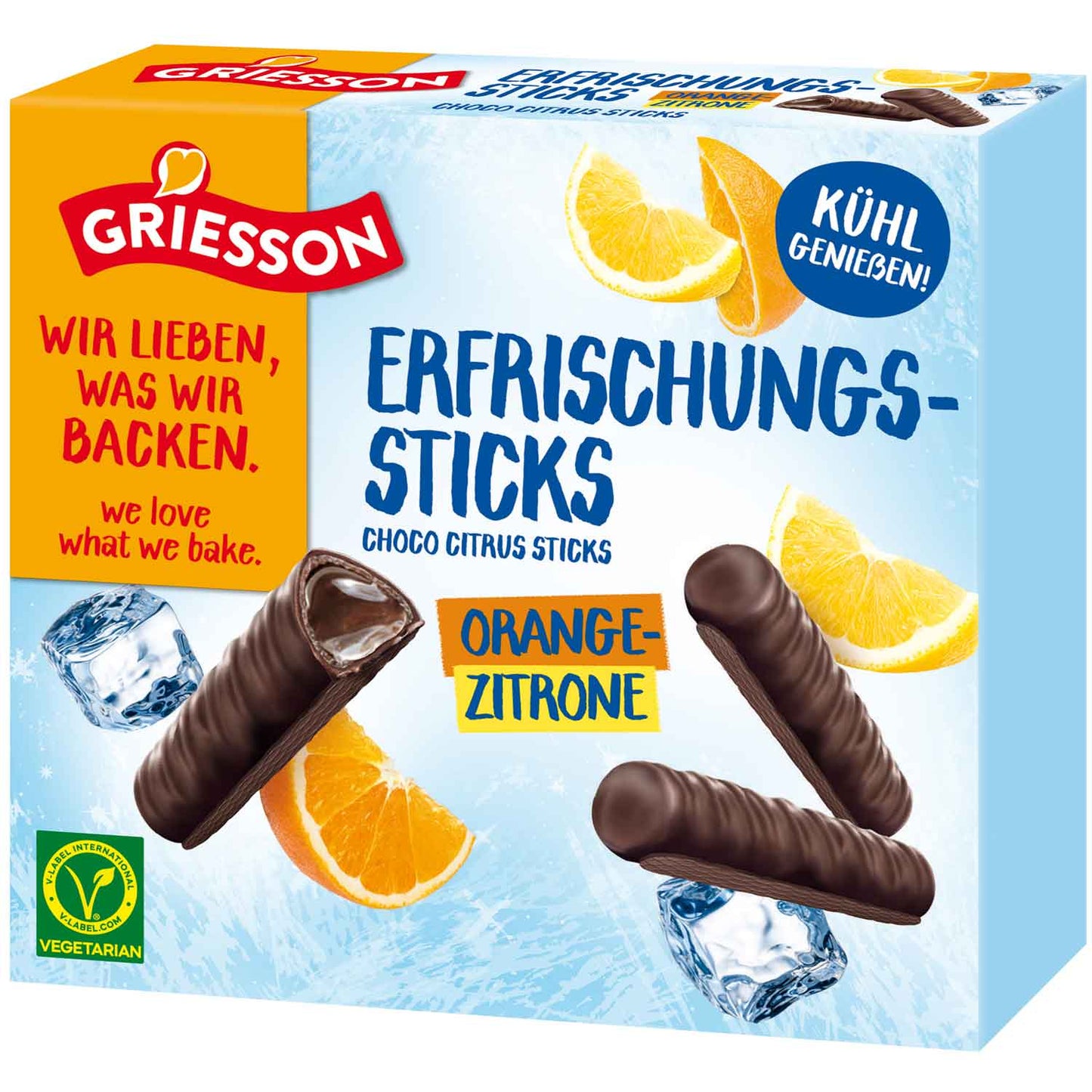 Griesson Erfrischungssticks Orange-Zitrone 150g MHD: 01.03.2025