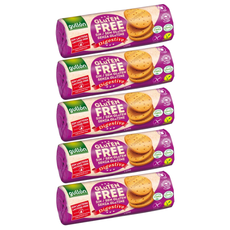 Gullón Digestive Glutenfrei Kekse 5 x 150g