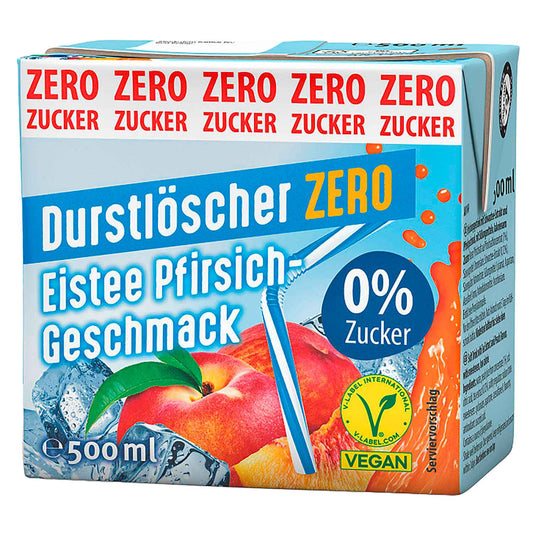 Durstlöscher Eistee Pfirsich Zero 500ml