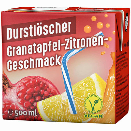 Durstlöscher Granatapfel-Zitronen-Geschmack 500 ml |  | Pfandfreies Trinkpäckchen / Erfrischungsgetränk
