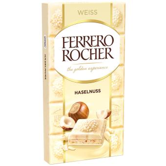 Ferrero Rocher Tafel Weiß 90g MHD:27.04.2025