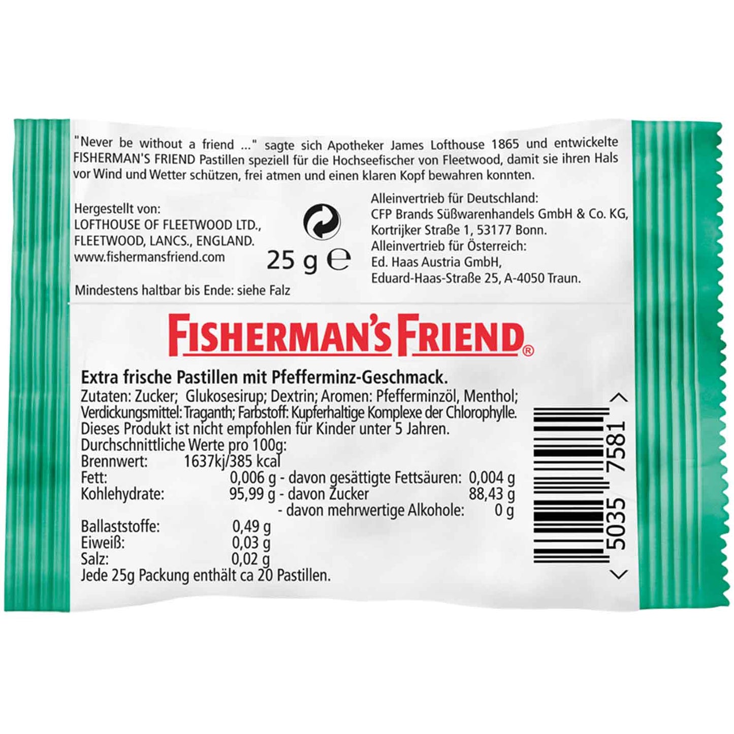 Fisherman's Friend Mint 24x25g MHD:12.2028